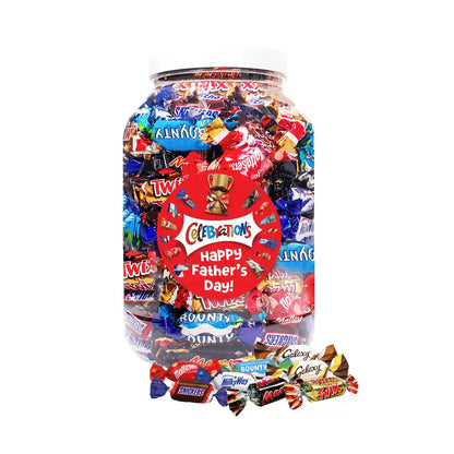 Mars Celebrations mega chocolademix "Happy Father's day!" - Vaderdagcadeau - 1200g