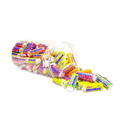 Mentos mini snoeprollen mix - strooigoed - 1000g