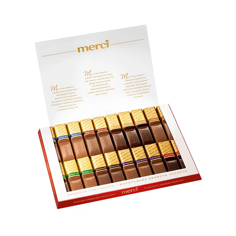 merci "Gefeliciteerd" - merci Finest Selection Assorted chocolade - 8 smaken - 250g