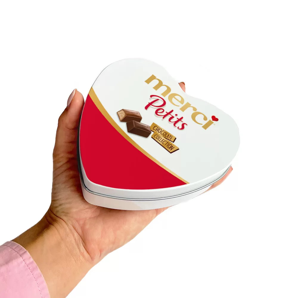merci Petits geschenkdoos hartje - mix van smaken - 115g