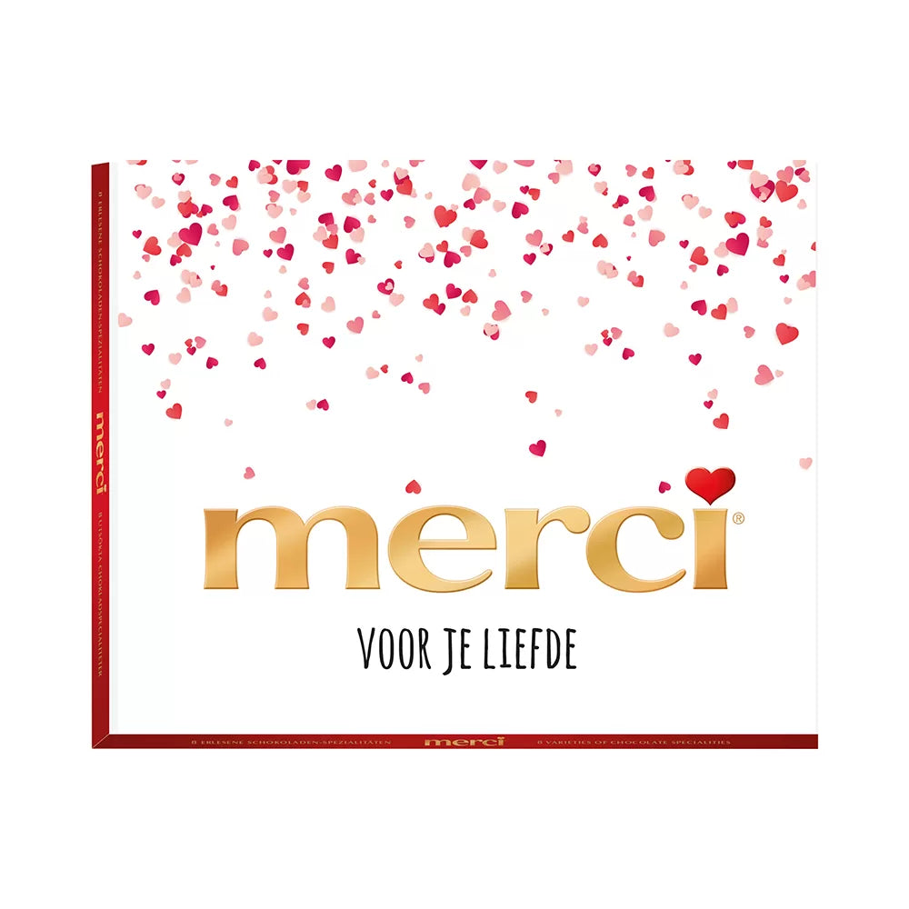 merci voor je liefde - merci Finest Selection Assorti chocolade - 8 smaken - 250g