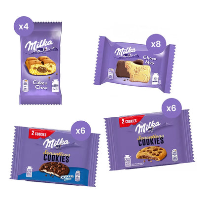Milka Best of cookies - koekjespakket XL - 24 koekjes - 1084g