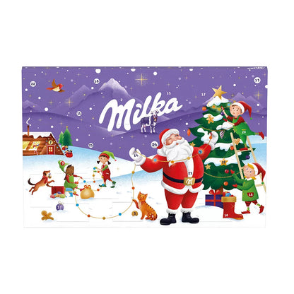 Milka chocolade adventskalender - tel af tot Kerst - 200g