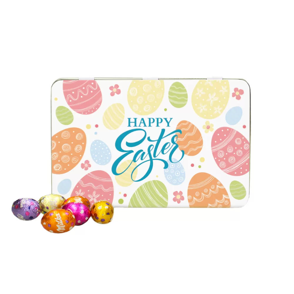 Milka & Libeert Pasen chocolade mix - Tinbox L - BLANCO - 309g