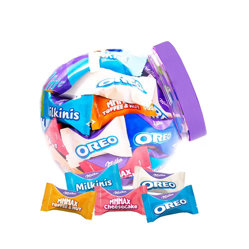 Milka Favourites chocolademix - Toffee & Nut, Oreo, Cheesecake & Milkini - 450g