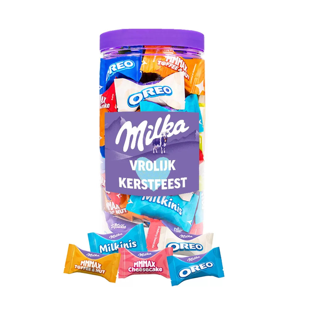 Milka Favourites chocolademix "Vrolijk Kerstfeest" - 500g