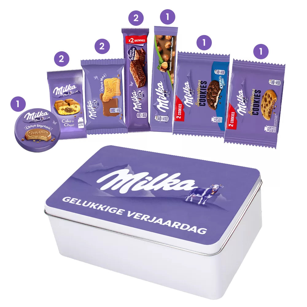 Milka Mix Collection Box "Gelukkige verjaardag" - 451g