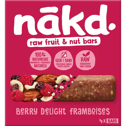 Nakd Berry Delight - vegan fruit bars - 35g x18