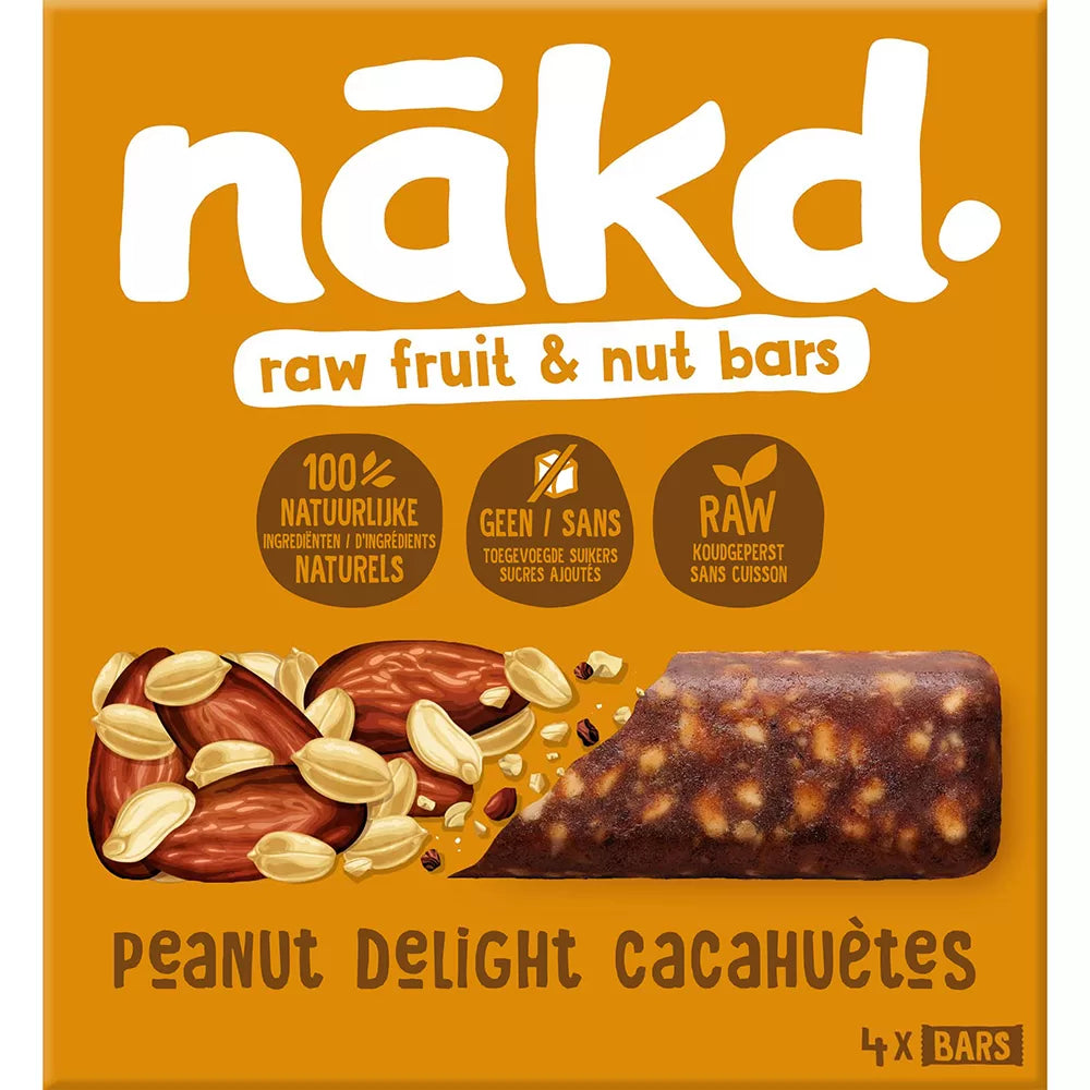 Nakd Peanut Delight - vegan fruit bars - 35g x18