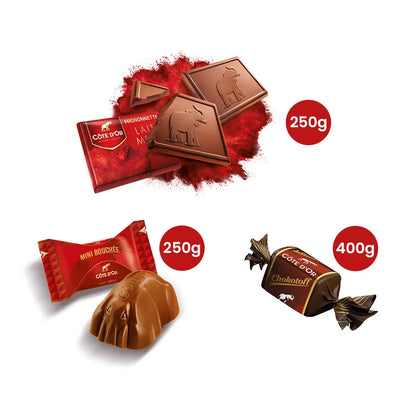 The best of Côte d'Or Collection box - Mini Bouchée, Mignonnette Melk & Chokotoff - 1000g