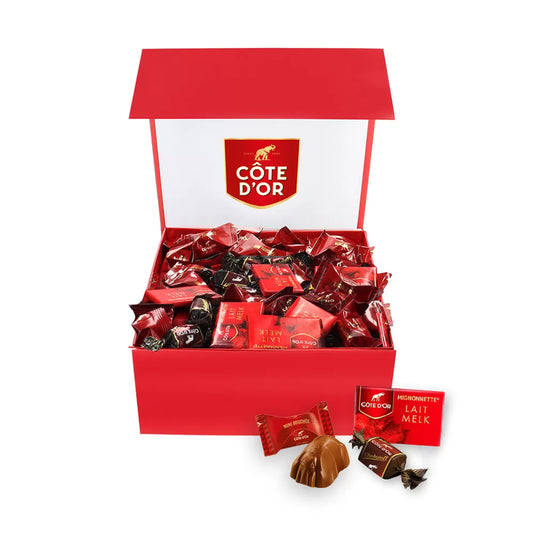 The best of Côte d'Or in luxe magneetdoos - Mini Bouchée, Mignonnette Melk & Chokotoff - 1800g