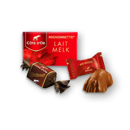 The best of Côte d'Or - Mini Bouchée, Mignonnette Melk & Chokotoff - 800g