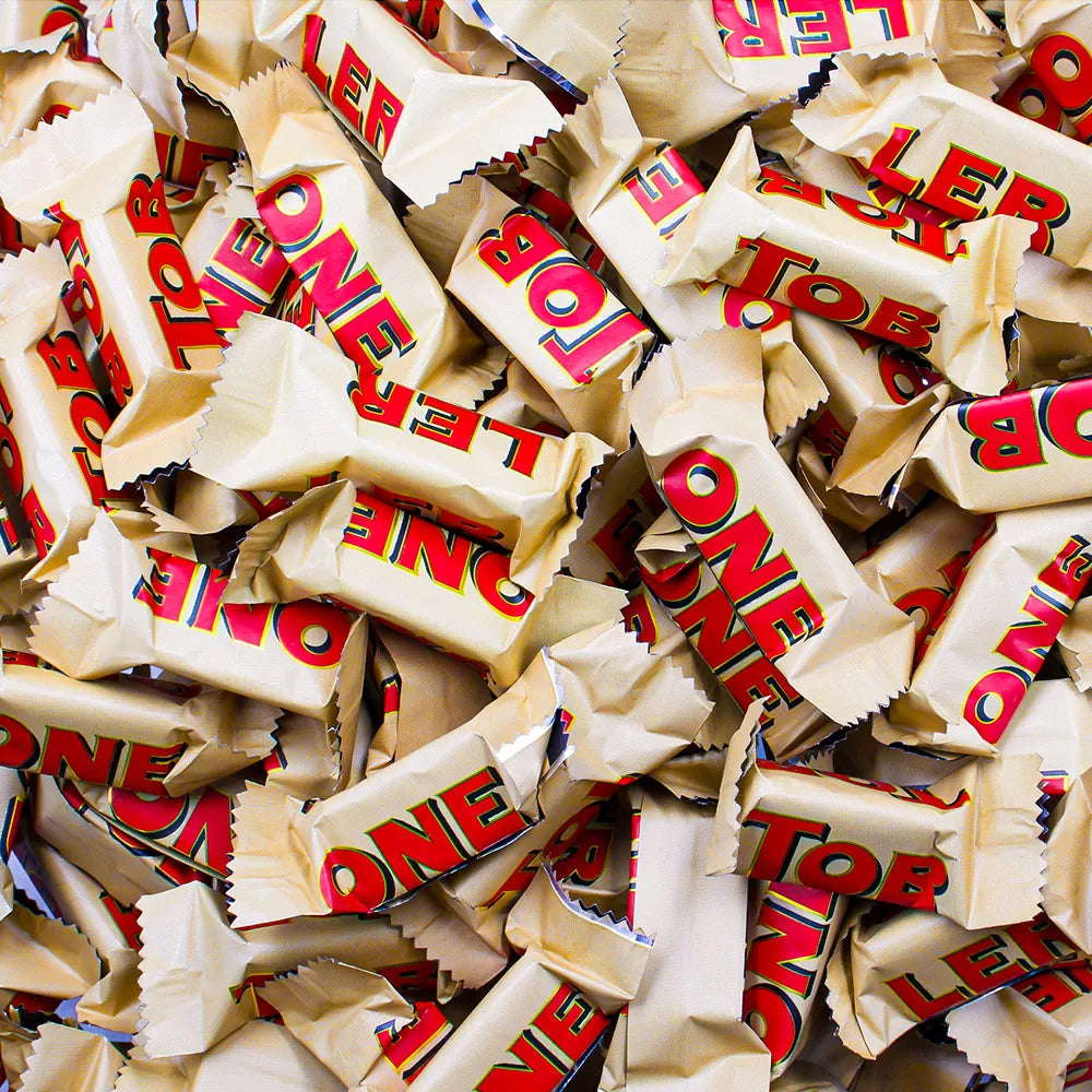 Toblerone tiny - melkchocolade met nougat, amandel & honing - 1000g